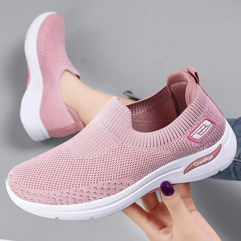 Womens Outdoor Casual Soft Bottom Mesh Breathable Sneakers
